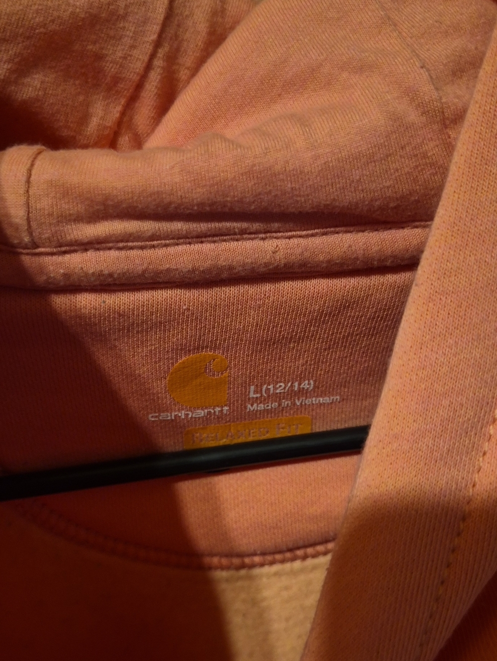 Womens Carhartt Hoodie Size Large Peach Color - Picture 6 of 8